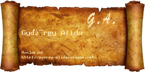 György Alida névjegykártya
